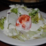 Salads are also one of the many items on Bella Roma’s menu. (Kate Kelley | Reporter)