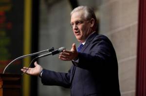 Governor Jay Nixon talks about education during his 2015 "State of the State Speech". 