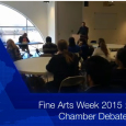 The Crowder Debate team hosted a chamber debate over the resolution: "The Patriot Act is no longer necessary" on the Neosho campus as part of the first fine arts week on the Neosho Campus. 