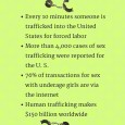 According to the United States Department of State, “human trafficking” has been used to cover a wide variety of human enslavement where one person holds another in compelled service, or acquires another person for compelled service. This can include forced […]