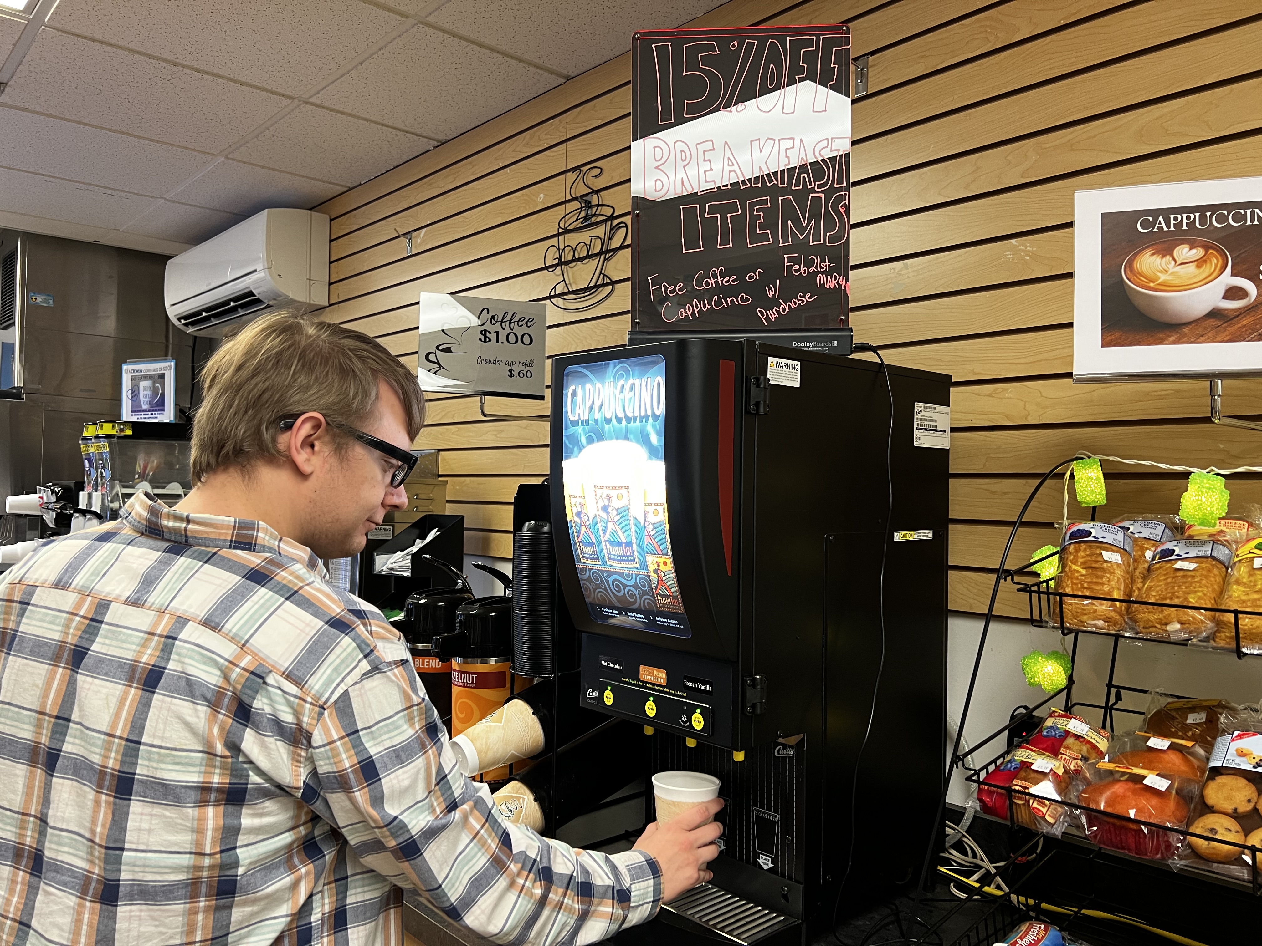 March events include bookstore specials and the PTK induction.